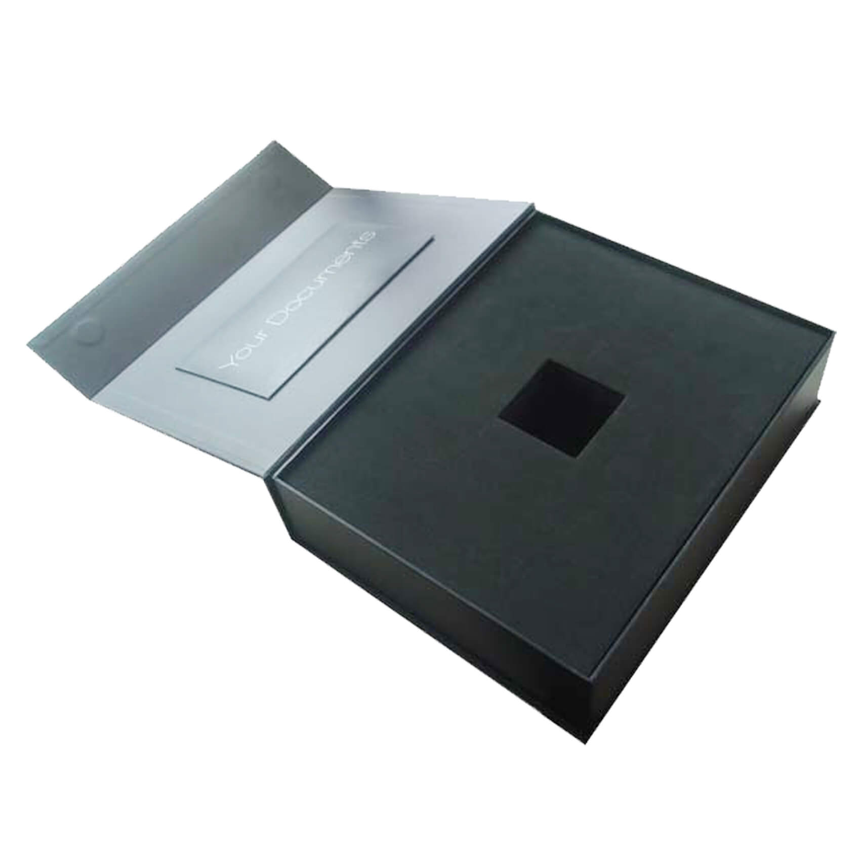 Large Black Book Shaped Gift Box