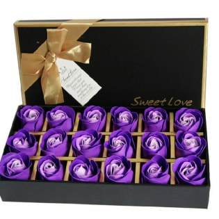 Chocolate Flower Box with Dividers