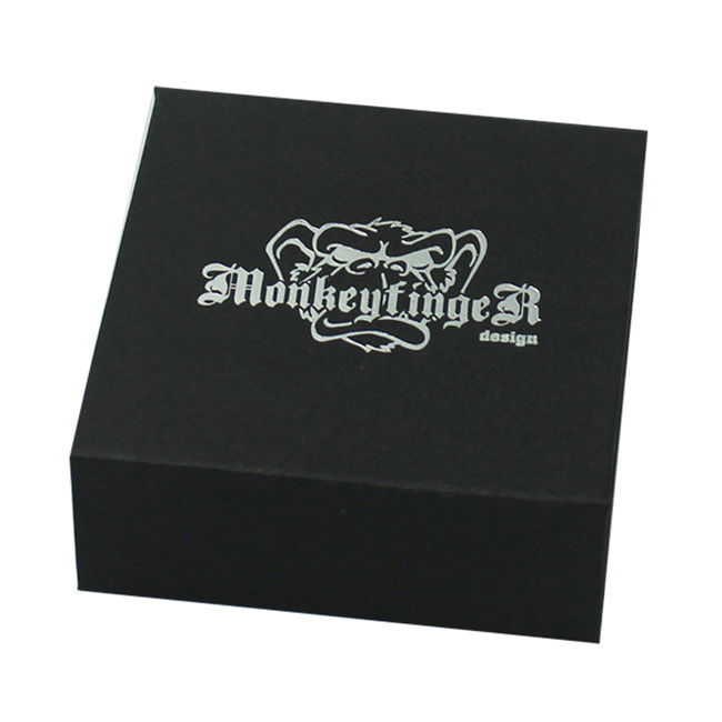 gift box with logo silver foiled