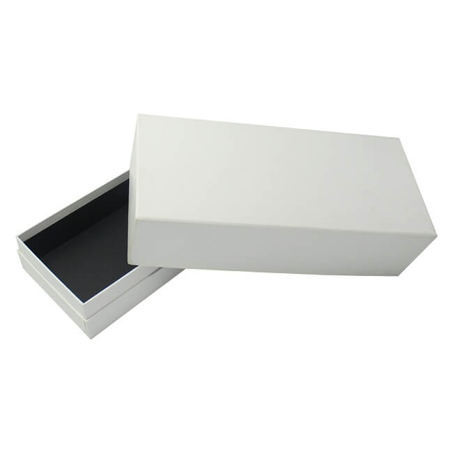 Plain White Cardboard Gift Box with Lid