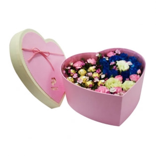 Heart Shape Flower Boxes for Christmas Promotion