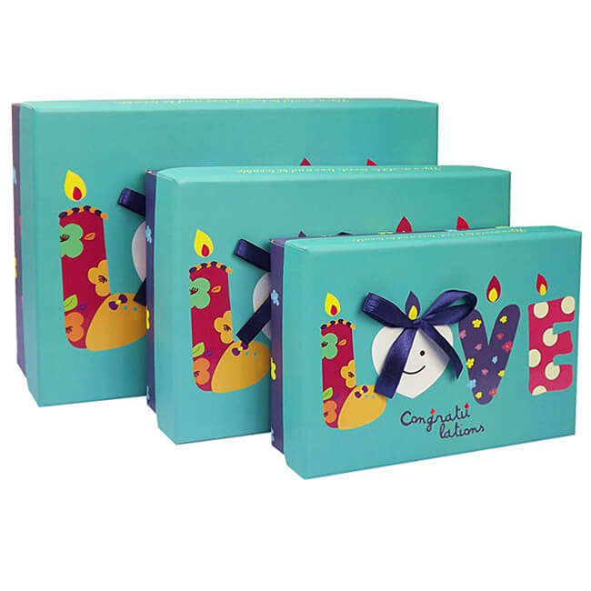 Full Color Printing Cardboard Boxes with Lids for Gifts