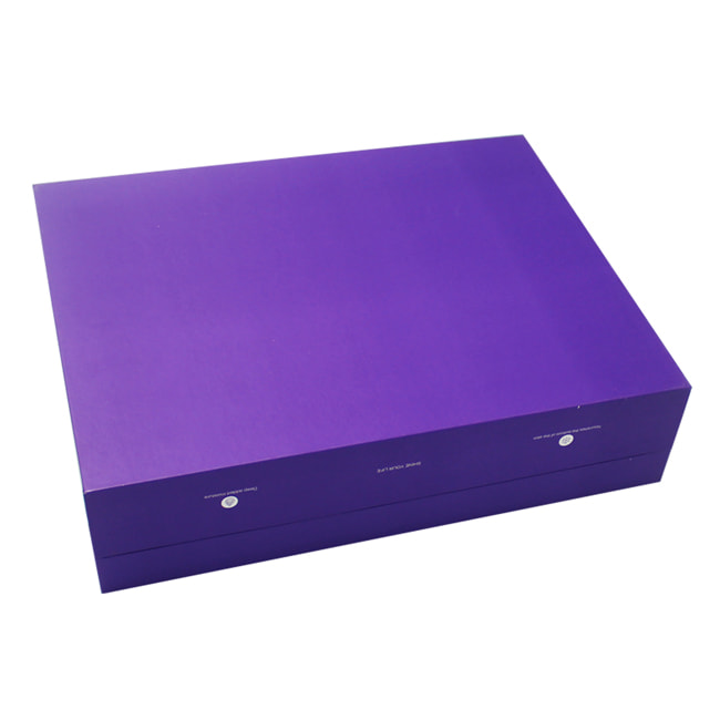 Custom Printed Purple Cosmetic Boxes With EVA
