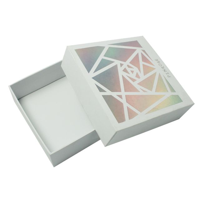 Holographic Gold Stamped Cosmetic Packaging Boxes