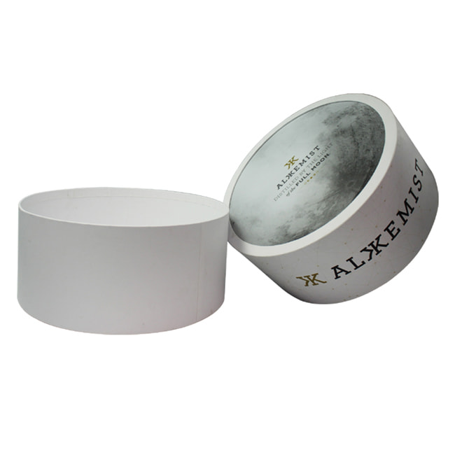 Custom Round Cosmetic Packaging Boxes With Lid