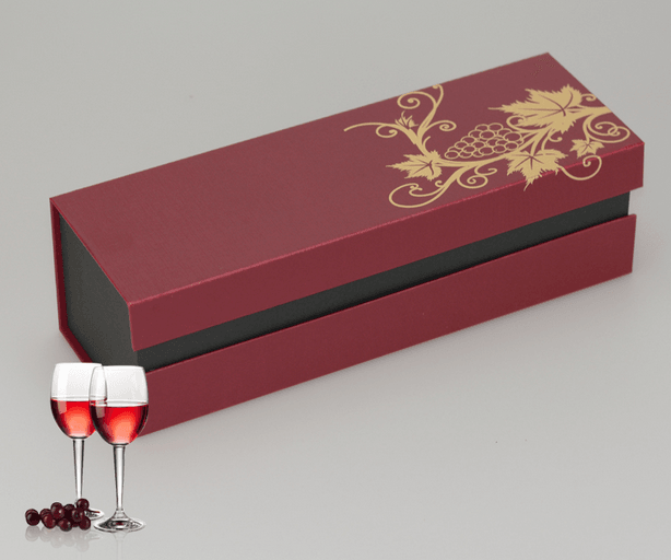 Book Shape Cardboard Personalised Wine Boxes
