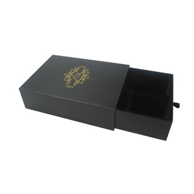 Custom Black Jewelry Set Box, Earring Jewellery Box