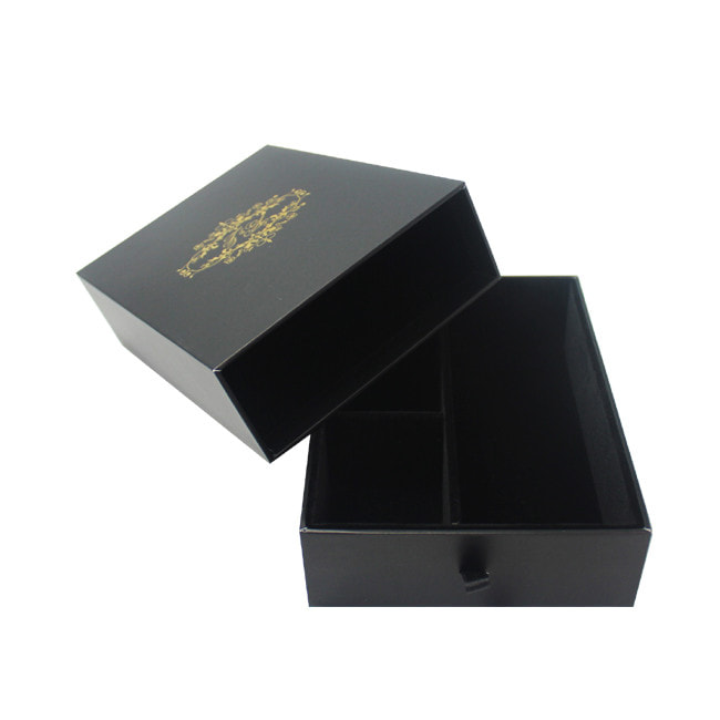 Custom Black Jewelry Set Box, Earring Jewellery Box