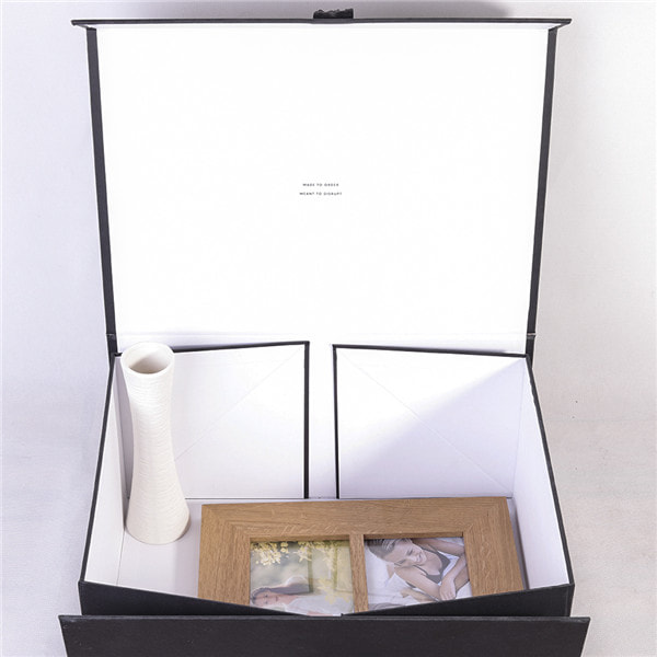 Big Black Jewellery Packaging Boxes With Ribbon