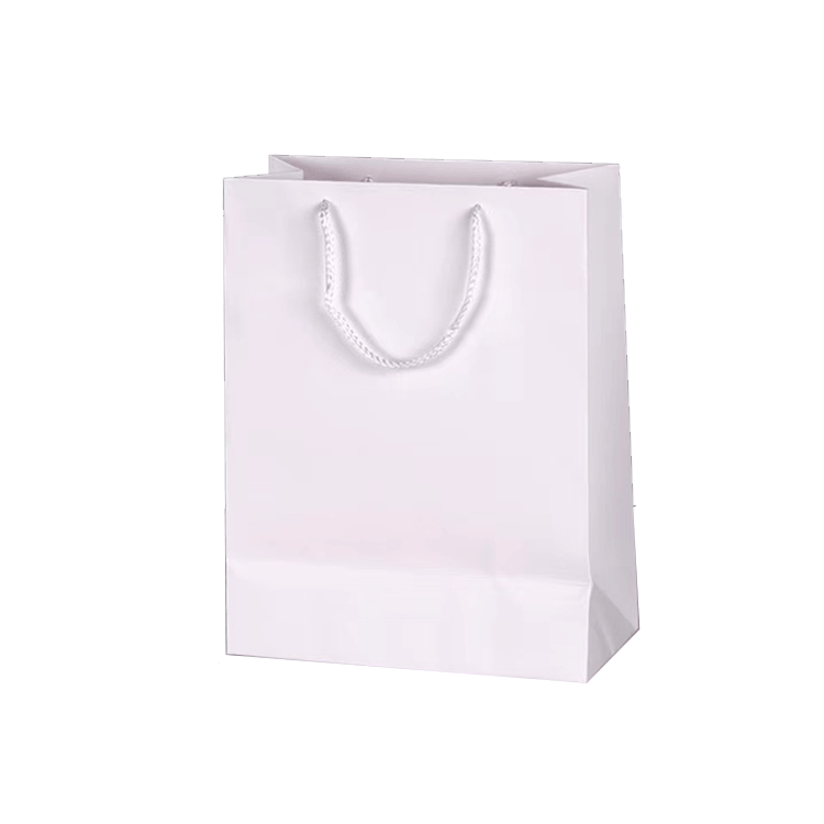 Recyclable paper bag with logo custom shopping paper bag with handle