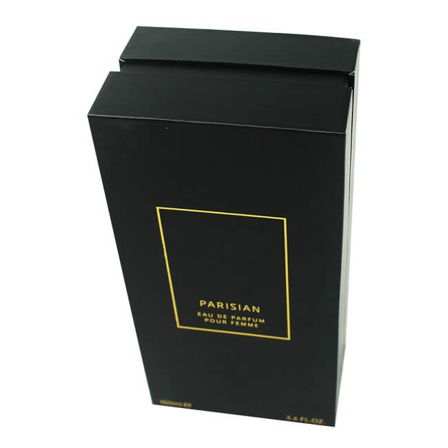Large Black with Gold Foil Logo Perfume Box