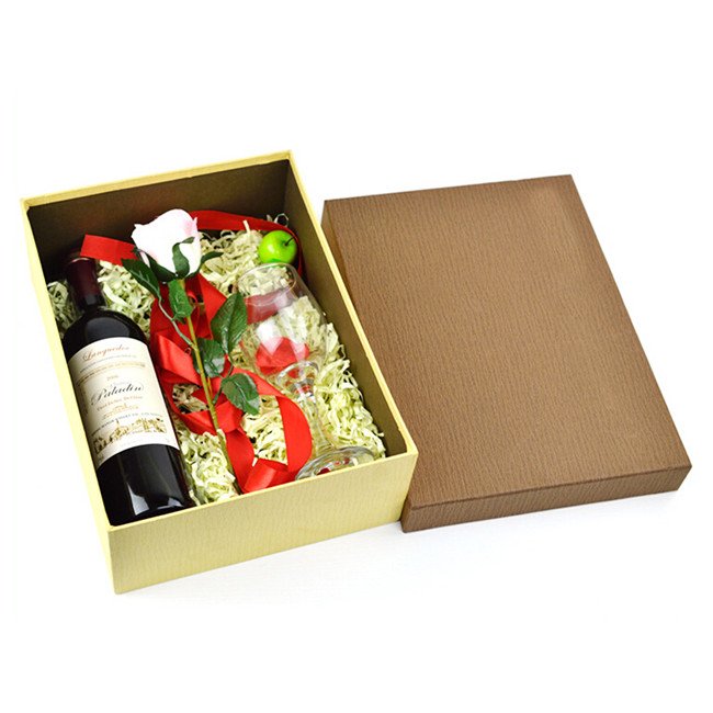 Red Wine&Wine Glasses Box for Wedding Gift