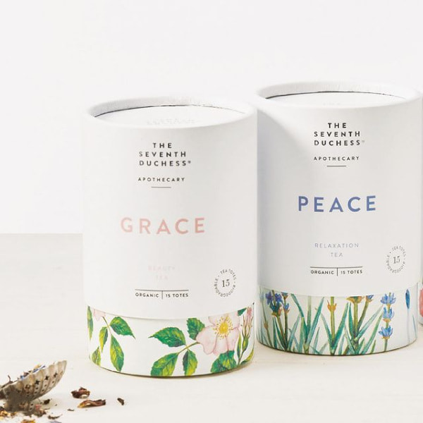 Custom logo and size tube box packaging gift box for tea